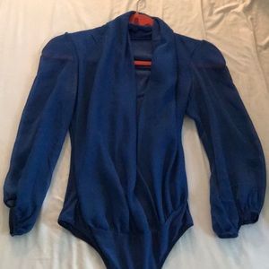 Comet Blue blouse / bodysuit.
